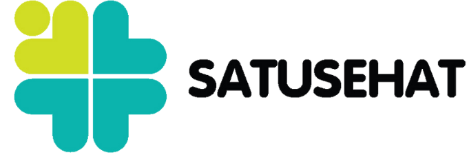 A logo of SATUSEHAT by Indonesia's Ministry of Health